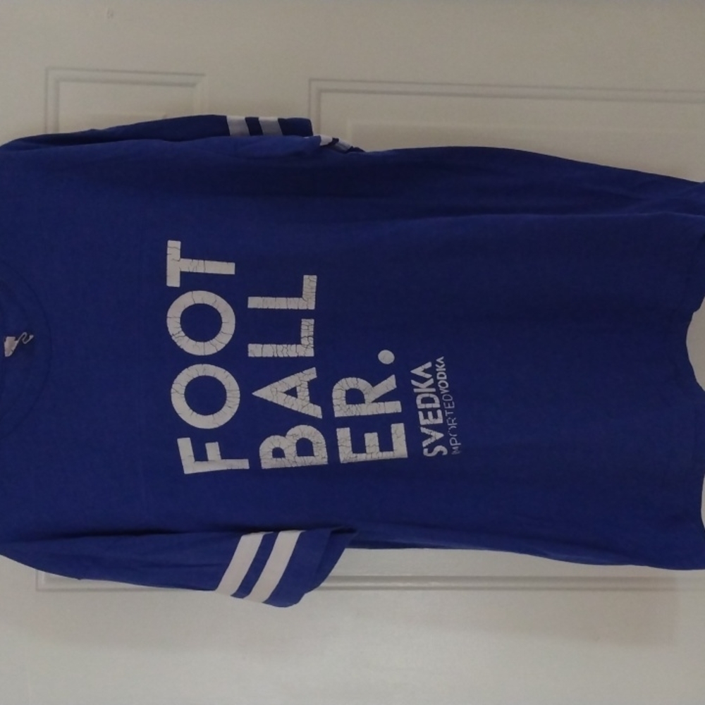 Footballer Svedka imported vodka t-shirt